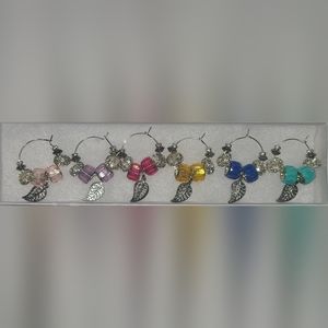 Wine tea charms. Pride. Rainbow. K
